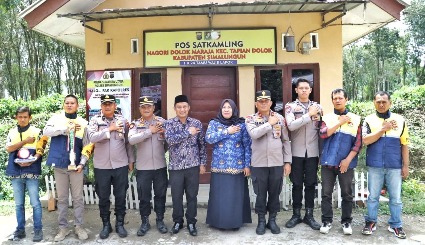 SATKAMLING Nagori Dolok Maraja Kabupaten Simalungun Terima Penghargaan Terbaik 3 Poldasu